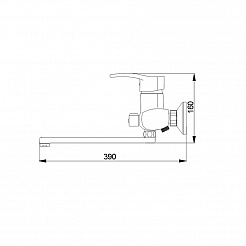 Raiber Смеситель для ванны Zoom R4002 – фотография-4