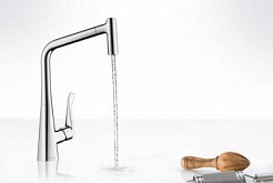 Hansgrohe Смеситель Metris Select 14884000 для кухонной мойки – фотография-7