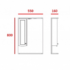 Merkana Мебель для ванной комнаты Ольга 60 R – фотография-6