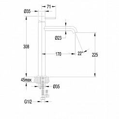 Omnires Смеситель для раковины Y1212GL – фотография-4