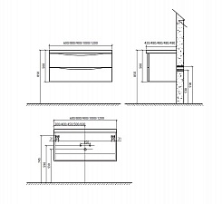 BelBagno Мебель для ванной ANCONA-N 600 Bianco Lucido – фотография-3