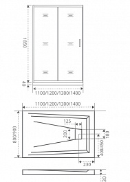 Good Door Душевое ограждение INFINITY WTW-130-W-CH – фотография-2