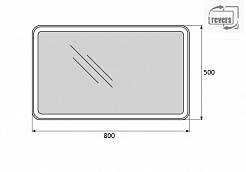 BelBagno Зеркало SPC-MAR-500-800-LED-TCH – фотография-2