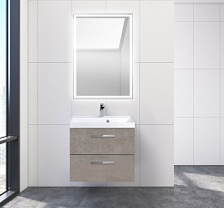 BelBagno Тумба с раковиной AURORA 700 Cemento Pallido – фотография-2