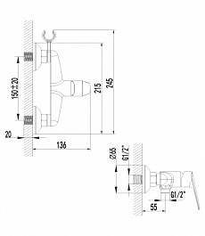 Lemark Смеситель Partner LM6559C для душа – фотография-2