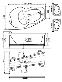 Triton Акриловая ванна Бриз R – фотография-12