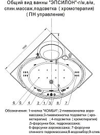 Aquatek Акриловая ванна Эпсилон 150x150 с экраном – фотография-6