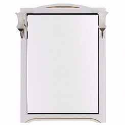 Aquanet Зеркало для ванной "Луис 80" белое/золото (186176) – фотография-3