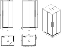 Esbano Душевая кабина Muse 100x80 ESM-108CKR R – фотография-17