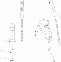 Promo Смеситель для раковины Drop F14898C-2 – фотография-2