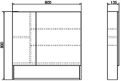 Comforty Мебель для ванной Никосия 80Н белая – фотография-15