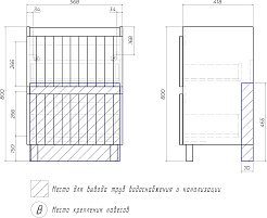 Vigo Тумба с раковиной Finlay 600-0-2 белая – фотография-14