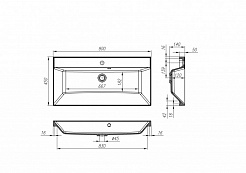 BelBagno Тумба с раковиной AURORA 900 Rovere Galifax Bianco, ручки хром – фотография-3