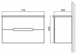 BelBagno Мебель для ванной LUXURY/SOFT 800 Bianco Lucido, раковина LUXURY – фотография-6