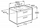 Roca Мебель для ванной Gap 80 тиковое дерево – фотография-8