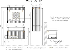 Comforty Тумба с раковиной Марсель 90 T-Y9378 подвесная белая матовая – фотография-12