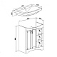 Runo Тумба с раковиной Мерида 70 – картинка-10