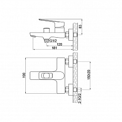 Raiber Смеситель для ванны Osdorf R2102 – фотография-2