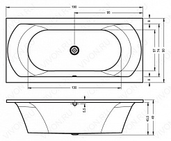 Riho Акриловая ванна Lima 190 (сифон справа) – фотография-2