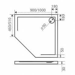 Good Door  Поддон для душа Пента 100x100 – фотография-2