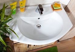 Бриклаер Мебель для ванной Карибы 75 дуб кантри/венге – фотография-5