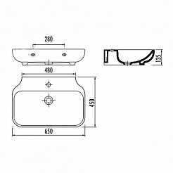 Creavit Раковина Free FE065 – фотография-3