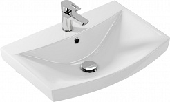 Onika Мебель для ванной Харпер 60.10 белая матовая/мешковина – фотография-6
