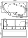 Marka One Акриловая ванна Aura 150x105 L – картинка-6