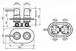 Webert Смеситель для ванны и душа Opera moderna OE860101015 хром – фотография-2