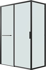 Grossman Боковая стенка Style 70x195 профиль черный матовый стекло прозрачное – фотография-2