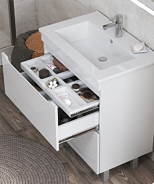 Vigo Мебель для ванной Grani 750-0-2 белая – фотография-6