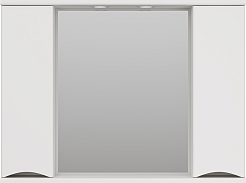 Misty Зеркальный шкаф Атлантик 100 белый – фотография-1