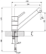 Florentina Смеситель "Фита AV" грей для кухонной мойки – фотография-4