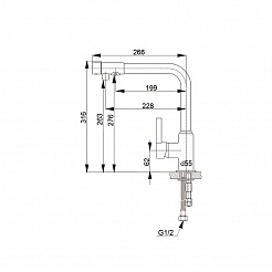 Raiber Смеситель для кухни RF6704 – фотография-3