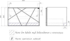 Vigo Тумба с раковиной Geometry 700-0-1 подвесная белая – фотография-13