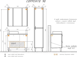 Comforty Зеркальный шкаф Сорренто 90 светло-серое матовое – фотография-11