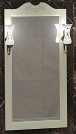 Opadiris Зеркало для ванной Клио 50 слоновая кость – фотография-1