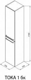 De Aqua Пенал Токката Тока 1 R с БК – фотография-3