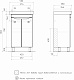 Volna Тумба с раковиной Lake 50.2D белая – картинка-27