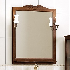 Opadiris Зеркало для ванной Клио 80 орех антикварный – фотография-1