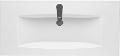 Акватон Мебель для ванной Сохо 100 L подвесная слэйт/галька серая – фотография-12