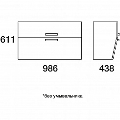  Тумба с раковиной Forte 100 – фотография-6