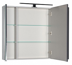 Aquanet Зеркальный шкаф "Эвора 100" серый антрацит – фотография-5