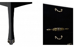 Aquanet Комплект Мебели "Виктория 120" черный/золото – фотография-7