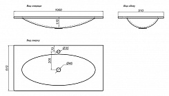 Clarberg Мебель для ванной "Due Amanti 100" черный, ручки золото – фотография-7