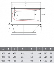 Vayer Акриловая ванна Boomerang 170x75 – фотография-5