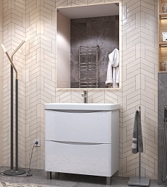 Vigo Мебель для ванной Glem 800-0-2 белая – фотография-1