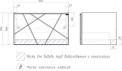 Vigo Мебель для ванной Geometry 700-0-1 подвесная бетон – фотография-18