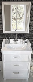 Kerama Marazzi Мебель для ванной Pompei 60, 3 ящика, белая – фотография-1