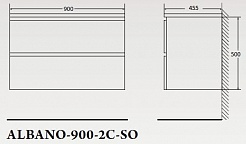 BelBagno Мебель для ванной ALBANO 900 Pino Scania, TCH – фотография-4